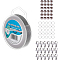 Tiger Tail Wire, with 304 Stainless Steel Jump Rings & Crimp Beads & Lobster Claw Clasps, Stainless Steel Color, 0.44mm, about 90m/roll