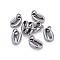 Non-Tarnish 304 Stainless Steel Charms, with Jump Ring, Cowrie Shell, Stainless Steel Color, 11.5x7.7x3mm, Hole: 3.5mm