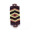 MIYUKI & TOHO Handmade Japanese Seed Beads Links, Loom Pattern, Rectangle, Colorful, 34~35x14~14.5x1.6~2mm, Hole: 1.8~2mm