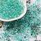 Baking Paint Transparent Colours Glass Round Beads, Round Hole, Turquoise, 5.5x3mm, Hole: 1.8mm, about 2500pcs/pound