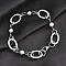 Tarnish Resistant 304 Stainless Steel Chain Bracelets, with Lobster Claw Clasps, Stainless Steel Color, 7-5/8 inch(19.5cm)