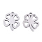 Non-Tarnish 201 Stainless Steel Pendants, Laser Cut, Clover, Stainless Steel Color, 18.5x15x0.9mm, Hole: 1.8mm