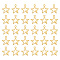Zinc Alloy Pendants, Star, Golden, 25.5x22x3mm, Hole: 2.5mm, 60pcs/box