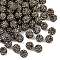 Pave Disco Ball Beads, Polymer Clay Rhinestone Beads, Grade A, Round, Black Diamond, PP12(1.8~1.9mm), 8mm, Hole: 1mm