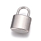 Tarnish Resistant 304 Stainless Steel Pendants, Padlock, Stainless Steel Color, 18.5x12x5mm, Hole: 5x6mm