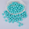 Round Silicone Focal Beads, Cyan, 15mm, Hole: 2mm