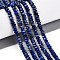 Natural Lapis Lazuli Beads Strands, Faceted, Rondelle, 3.5~4x2~2.5mm, Hole: 0.7~1mm, about 161~170pcs/strand, 14.69~15.35''(37.3~39cm)