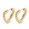 Alloy Hoop Earring, with Steel Pin, Light Gold, Heart, 21x4mm