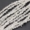 Chips Natural Quartz Crystal Beads Strands, 3~8x3~12x3~5mm, Hole: 1mm, about 31 inch