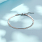 Non-Tarnish Stainless Steel Snake Chain Double Layer Multi-strand Bracelets, Stainless Steel Color, 6.69 inch(17cm)