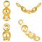 Beebeecraft 1 Box 20Pcs Bead Tips Knot Covers 18K Gold Plated Sterling Silver Clamshell Crimp Tips Beads Fold-Over Bead Covers Ends Caps for DIY Bracelets Necklaces (2mm Cup)