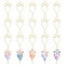 20Pcs Alloy Pendants, Golden, Rhombus, 51x24.8x2mm, Hole: 3x1.5mm