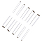 304 Stainless Steel Tube Beads, Silver, 30x3~8mm, Hole: 2.3~7mm, 10pcs
