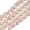 Electroplate Non-magnetic Synthetic Hematite Beads Strands, Crown, Rose Gold Plated, 6.5x8x3mm, Hole: 1mm, about 82~84pcs/strand, 14.96 inch~15.75 inch(38~40cm)