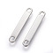 Non-Tarnish 201 Stainless Steel Links connectors, Oval, 30x4.5x1mm, Hole: 3.5x2.5mm