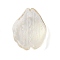 Glass Pendants, Autumn Epiphyllum Leaf Charms, Gold, 17.5~19x15x4mm, Hole: 1.2mm