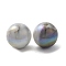 Iridescent ABS Plastic Beads, Round, Colorful, 12x11.5mm, Hole: 2mm