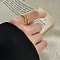 DIY fashionable stainless steel ring with non fading color, female niche high-end light luxury tagram style