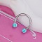 316L Stainless Steel Circular/Horseshoe Barbell Nose Rings, Stainless Steel Color, 10mm, Pin: 1.2mm