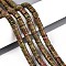 Natural Unakite Beads Strands, Disc, Heishi Beads, 6x1~2mm, Hole: 0.9mm, about 233~248pcs/strand, 15.16~15.55''(38.5~39.5cm)