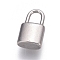 Tarnish Resistant 304 Stainless Steel Pendants, Padlock, Stainless Steel Color, 11x6x3mm, Hole: 4x2.5mm