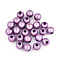 Spray Painted Acrylic Beads, Miracle Beads, Round, Bead in Bead, Medium Orchid, 6mm, Hole: 1.6mm, about 4510pcs/500g.