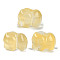 Spray Painted Glass Beads, Elephant, Light Khaki, 11x14x9.5mm, Hole: 1.2mm