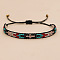 Colorful Miyuki Beaded Cross Mosaic Handmade Braided Bead Bracelets for Women Men