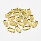 201 Stainless Steel Sew on Prong Settings, Claw Settings for Pointed Back Rhinestone, Horse Eye, Golden, Tray: 10x5mm, 9.5x5x4mm, Hole: 1mm
