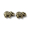 Tibetan Style Alloy Beads, Cadmium Free & Lead Free, Elephant, Antique Bronze, 8x13x4mm, Hole: 1mm