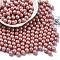 Baking Paint Glass Seed Beads, Round, Light Coral, 6mm, Hole: 0.8mm, about 1800pcs/1pound