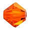 Preciosa® Crystal Beads, Czech Crystal, Bicone(451 69 302 Rondelle), 90040 Hyacinth, 6mm, Hole: 1mm