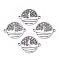 Tarnish Resistant 201 Stainless Steel Links Connectors, Laser Cut, Flat Round with Tree of Life, Stainless Steel Color, 19x15x1mm, Hole: 1.4mm