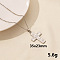 Stainless Steel Cross Pendant Necklace, Fashion Jewelry for Women