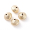 Brass Beads, Drawbench Style, Long-Lasting Plated, Bicone, Golden, 13x10.5mm, Hole: 2mm