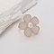 Elegant Zinc Alloy Geometric Adjustable Adjustable Rings Women's Party Accessory, Golden, Flower, 30mm