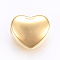 304 Stainless Steel Beads, Heart, Golden, 10x12x6mm, Hole: 2.5mm