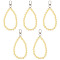 Plastic Beads Pendant Decorations, with Alloy Swivel Clasps, for Bag Ornaments, Lemon Chiffon, 145mm, 5pcs/set