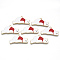 Alloy Enamel Pendants, Cadmium Free & Lead Free, Bear, Light Gold, White, 19x35x1.5mm, Hole: 2mm