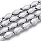 Electroplate Glass Beads Strands, Fish, Platinum Plated, 15x8.2x5.3mm, Hole: 0.9mm, about 50pcs/strand, 26.77~27.17''(68~69cm)