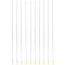 10Pcs 304 Stainless Steel Blunt Tip Dispensing Needle with PP Luer Lock, Syringe Needle Applicator Needles for Liquid Measuring Epoxy Resin Craft, Yellow, 268x7.5x6.5mm, Hole: 4mm, Pin: 0.8mm