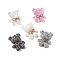 Opaque Resin Cabochons, Bear with Bowknot, for DIY Craft Making, Mixed Color, 32.5x24.5x9.5mm