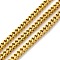 Ion Plating(IP) 304 Stainless Steel Curb Chains, Unwelded, with Spool, Golden, 4x2.5x2.5mm
