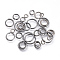 Brass Jump Rings, Open Jump Rings, Gunmetal, 4~10x0.8~1mm, Inner Diameter: 2.4~8mm