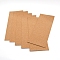 Cork Label Stickers, Self Adhesive Craft Stickers, Rectangle, Tan, 35x14x0.1cm