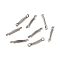 Non-Tarnish 304 Stainless Steel Connector Charms, Flat Bar Links, Stainless Steel Color, 13x2.5x1mm, Hole: 1.2mm