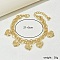 Hollow Heart Flower Charms Anklets, Beach Holiday Rolo Chain Anklets for Women
