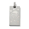 Christmas 304 Stainless Steel Pendants, Rectangle with Santa Claus Charm, Stainless Steel Color, 33x17x2mm, Hole: 6x4mm