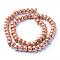 Handmade Porcelain Beads, Bright Glazed Porcelain, Rondelle, Camel, 7x5mm, Hole: 2mm, about 65pcs/strand, 13.3 inch