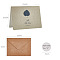 Leaf Pattern Kraft Envelopes and Greeting Cards Set, Blank Inside, Handwritten Style for Baby Showers & Wedding, BurlyWood, 12.1x9x0.06cm, 17x11.5x0.03cm, 6 Styles, 3sets/style, 18sets/bag